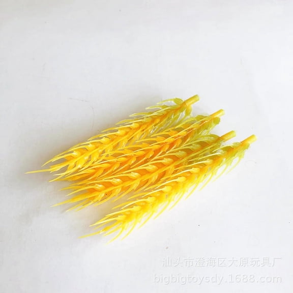 MERRYHAPY 50 Pcs Realistic Plastic Wheat Ears Artificial Flowers for Home Decor, Wedding, Crafts, 3.9×0.6×0.6in
