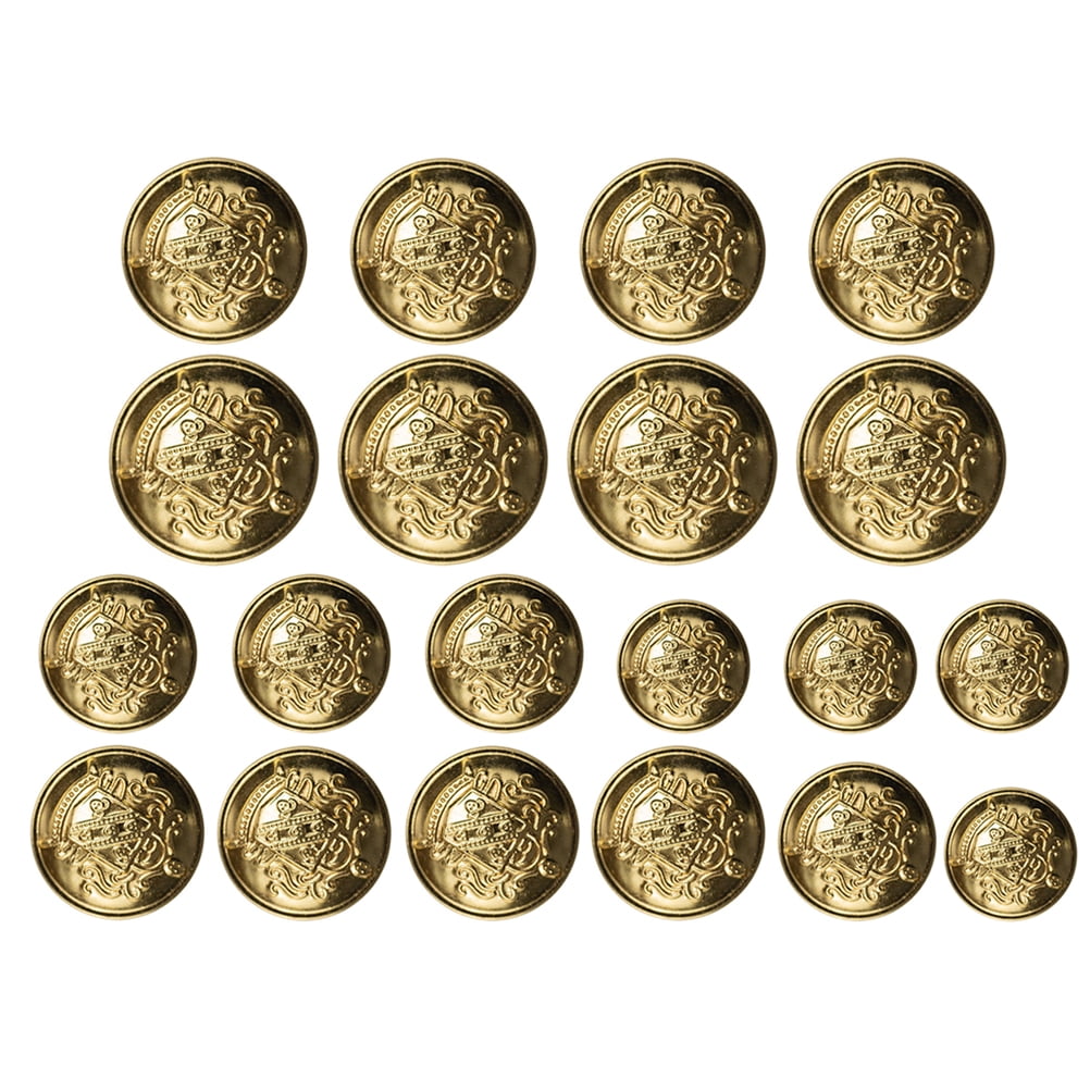 50Pcs DIY Sewing Buttons Vintage Brass Buttons Clothing Replacement