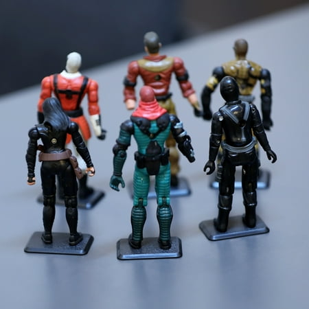 50Pcs Dispaly Stand Base for 3.75'' GI JOE Action Figure Classified Series Accessoreis Toys Black