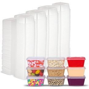 200 Pack] 2 Oz Leak Proof Plastic Condiment Souffle Containers With