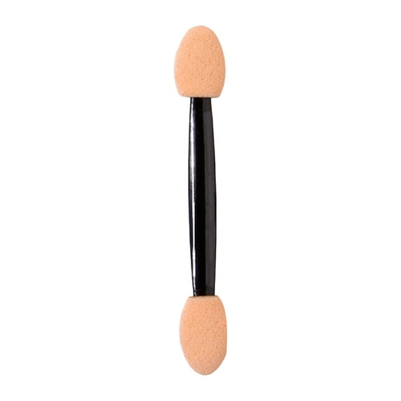 50Pcs Disposable Dual Sides Eye Shadow Sponge Applicators Portable Travel Mini Short Handle Double Sided Sponge Applicator Sticks Makeup Brushes