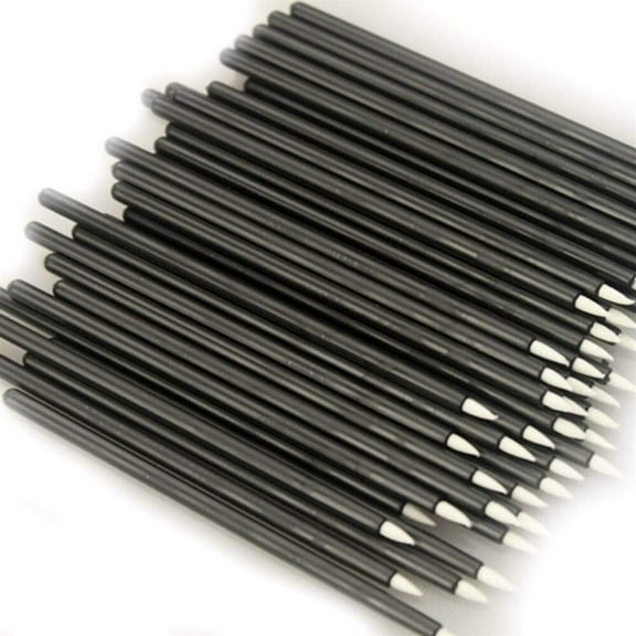 50Pcs Disposable Eyeliner Cosmetic Eye Liner Brush Makeup Tool Short Handle