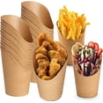 thumbnail image 1 of 50Pcs Disposable Fries Holder,Bexikou 12 Oz Kraft Paper Charcuterie Cups, Disposable Party Cups for Ice Cream Charcuterie Chips Snack Waffle Popcorn Sandwich, 1 of 7