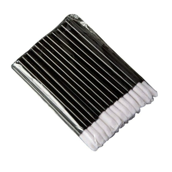 50Pcs Disposable Lip Brush Lipstick Applicator Makeup Tool Black Practical and Popular Useful and Professional