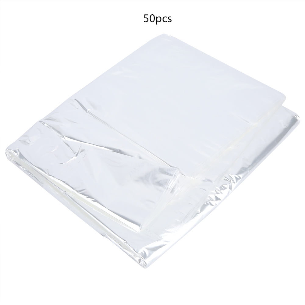 50Pcs Disposable SeE Through Clothes Dust Bags Dry Cleaning Garment