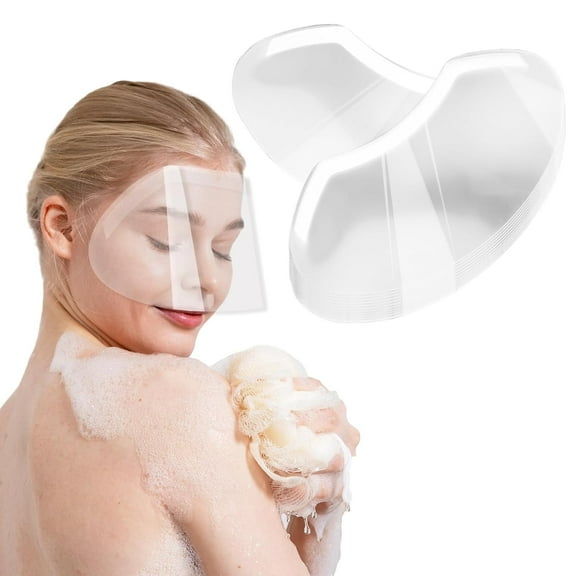 50Pcs Disposable Shower Face Shield, Eye Shield After Cataract Surgery, Clear Face Shield, Eyelash Shield, Eye Shield for Showering, Face Shield for Hairspray