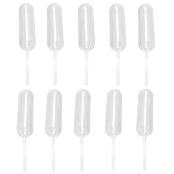 50Pcs Disposable Straw Cake Ice Cream Injection Pipette Dropper 4ml Polyethylene for Cupcake Chocolate