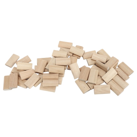 50Pcs Domino Tenon Beech Wood 8x40mm Loose Tenons Woodworking Accessory for Positioning