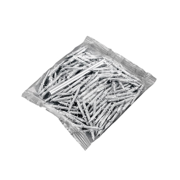 50Pcs Double Headed Skirting Nails,Hardwood Baseboard Fasteners with Installation Sleeve,for Installing Wood Trim and Baseboards with Nails,Hecnuo