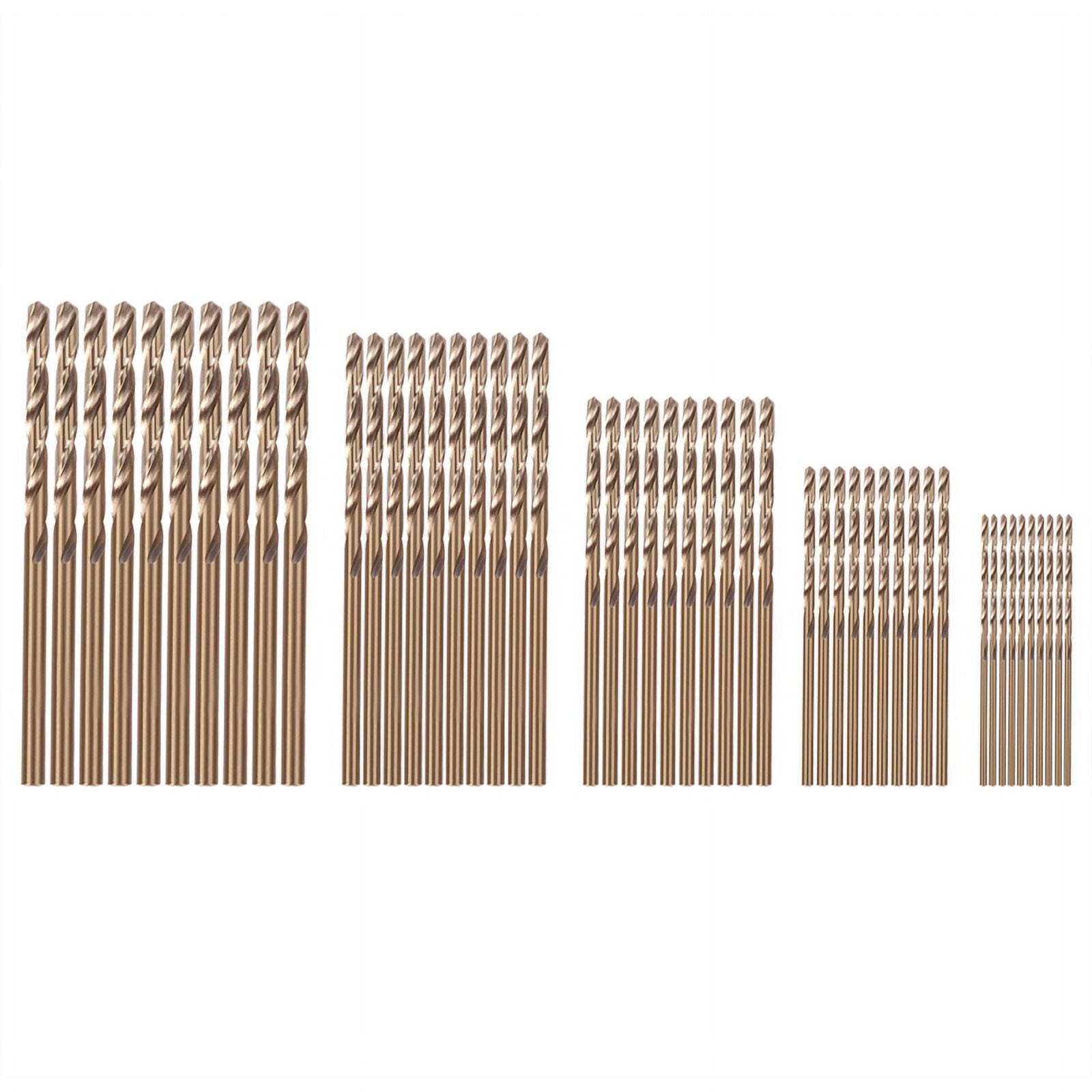 50Pcs Drillforce Tools M35 Cobalt Drill Bit Set,Hss-Co Drill Set 1-3Mm ...