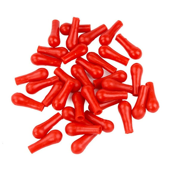 50Pcs Dropper Rubber Caps Rubber Dropper Bulb Caps for Glass Pipettes Glass Dropper Measuring Tube Liquid Eyedroppers