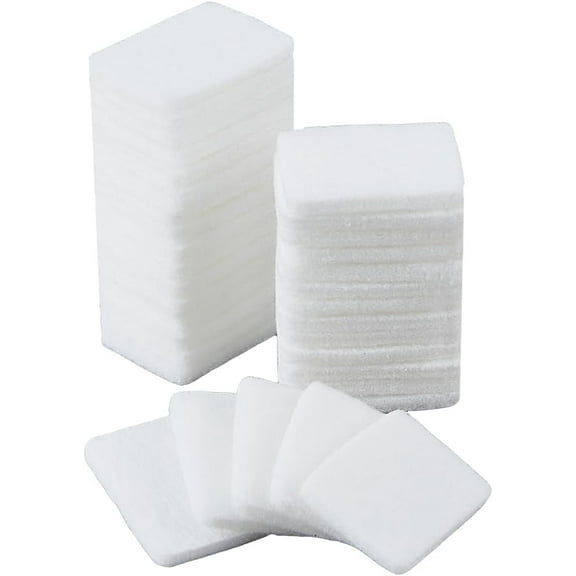 50Pcs Essential Oil Refill Pad 1.2x0.88inch White Diffuser Unscented Refill Pads Diffusers Oil Pads Perfume Replacement Pads Polyester Perfume Pads for Aromatherapy Perfume Bottle White DIY