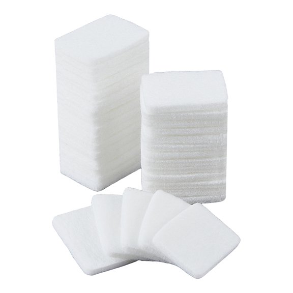 50Pcs Essential Oil Refill Pad 1.2x0.88inch White Diffuser Unscented Refill Pads Diffusers Oil Pads Perfume Replacement Pads Polyester Perfume Pads