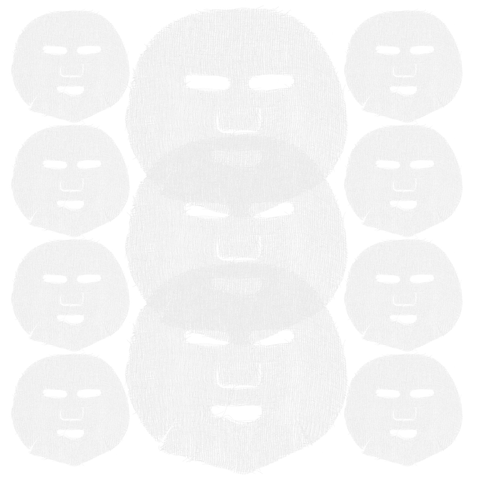 50Pcs Facial Mask Sheets Disposable Mask Moisture Gauze Sheets for Mask