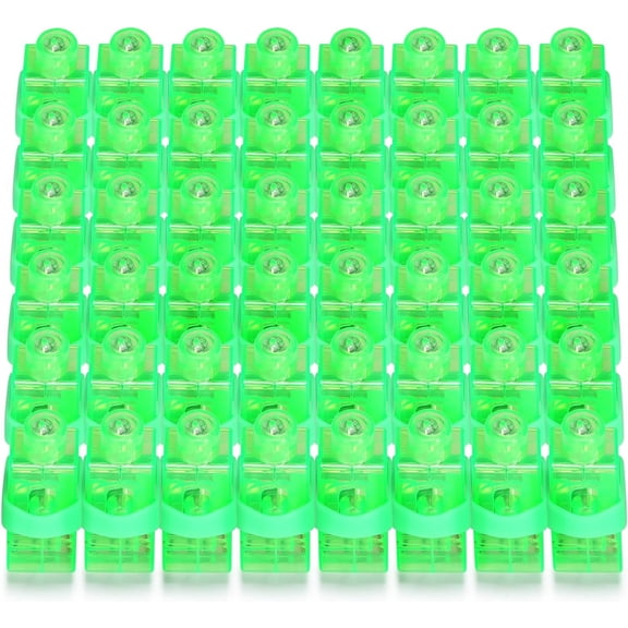 50Pcs Finger Lights, Green Finger Flashlights for Kids, Glow in the Dark Party Favors Bulks - LED Rave Laser Assorted Toys for Back to School Classroom Prizes Goodie Bag Trick or Treating Christmas
