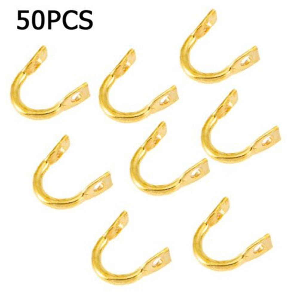 Qxke 50pcs Fishing Spinner Clevis Spoon Easy Spin Spinnerbait Diy Making Tackle Tools Gold Medium