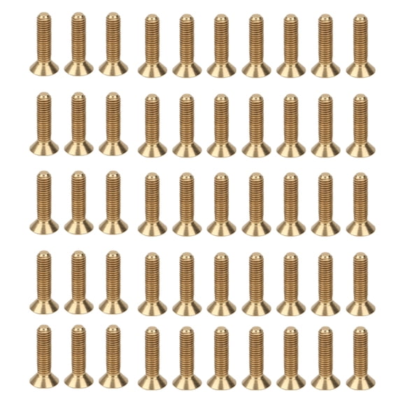 50Pcs Flat Hex Socket Screw M3 Pure Copper Countersunk Head Industrial Hardware ToolM3 x 12
