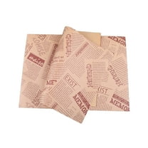 50Pcs Food Wrapping Paper, Pattern Heavy duty Deli Paper, Greaseproof & Non-stick Parchment Paper, for French Fries, Burgers, Sandwiches, Cakes, Baking