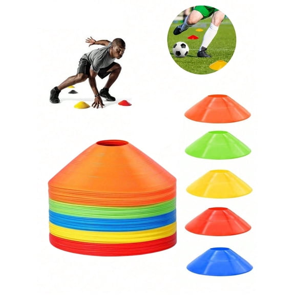 50Pcs Football Training Marker Discs Small Round Marker Plates For Agility