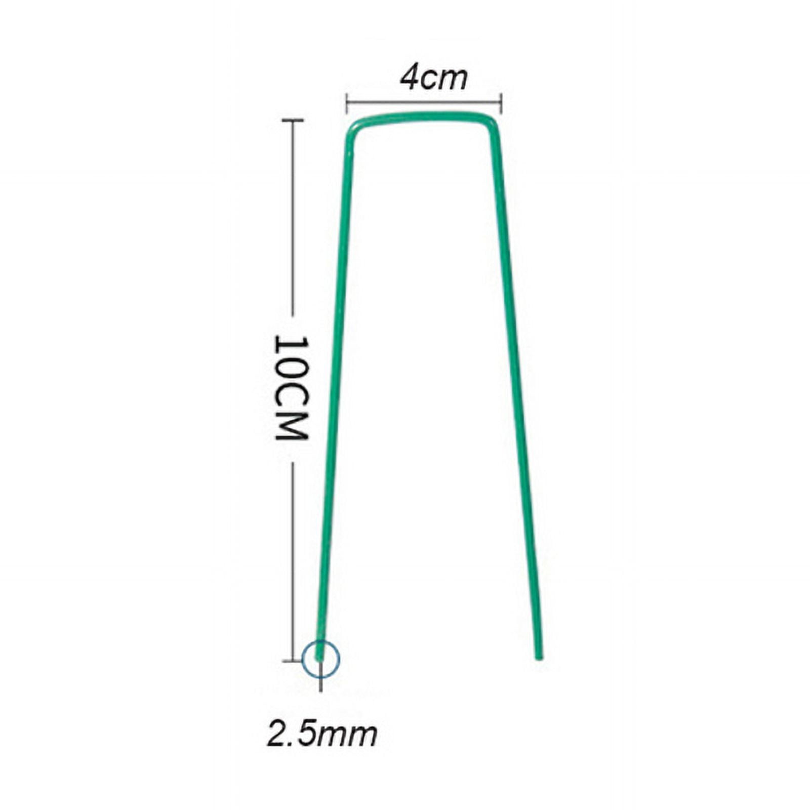 50Pcs Gauge Heavy Duty UShaped Garden Stakes Pins Galvanized Landscape