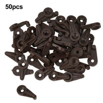 50Pcs Glass Door Retainer Clips Kit For 4Mm Clamps With Metal Screws Clips Mirror Holder Plastic Grass Fixing Window Bracket
