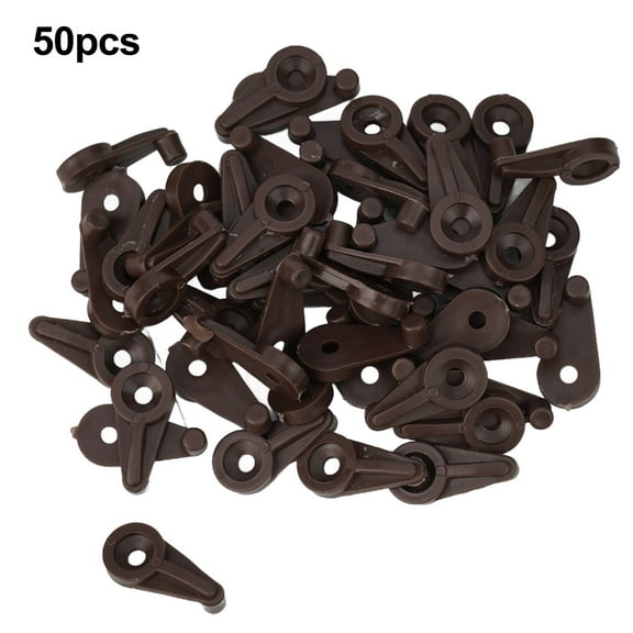 50Pcs Glass Door Retainer Clips Kit For 4Mm Clamps With Metal Screws Clips Mirror Holder Plastic Grass Fixing Window Bracket