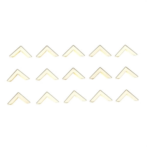 50Pcs Gold Book Scrapbooking Album Menu Folder Corner Protectors Metal Corner For Photo Album Antique Protector 15/17/18mm