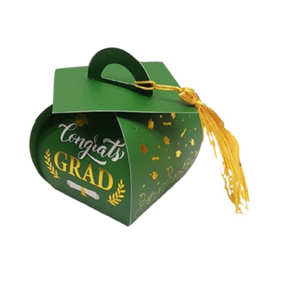 50Pcs Graduation Doctoral Hat Candy Boxes Foldable Gift Container for Campus Celebration, Youngster Graduation Party & Teacher Appreciation, Small Gift Box for Keepsake & Small Accessory Storage