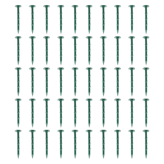 50Pcs Greenhouse Nails Garden Spikes Tent Plastic Pile Landscape Stake Rustproof for Holding Down Landscape