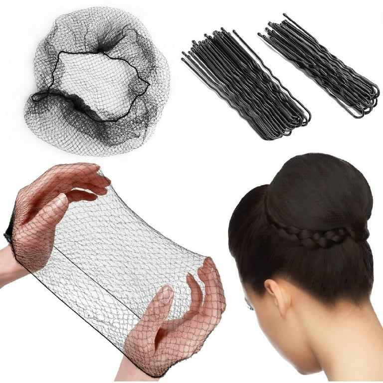 50Pcs Hair Net, Trianu 20 inch Hair Nets Elasticity Invisible 