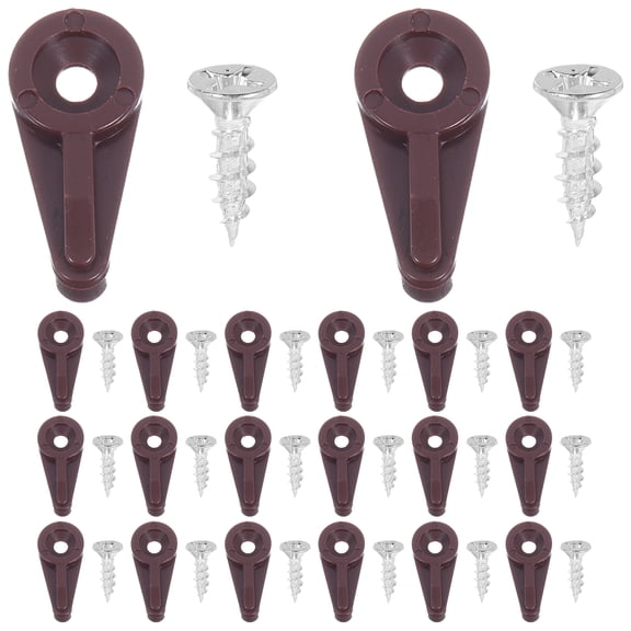 50Pcs Heavy-Duty Glass Retainer Clips Kit Mirror Mounting Clips Glass Retainer Clips Cabinet Class Fixation Clips Screws Included