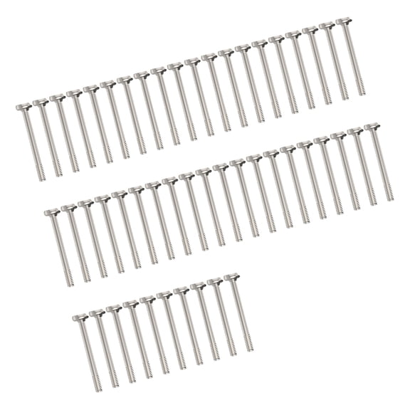 50Pcs High Strength Aluminum Long Screws For Case Fan Mounting Cooling Hardware