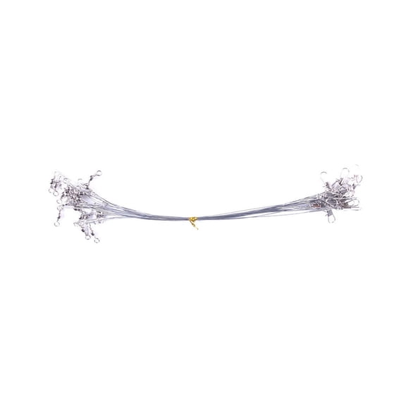 50Pcs High Strength Fishing Line Leader for Saltwater Freshwater, Fishing Leader, Stainless Steel Fishing Wire Leader