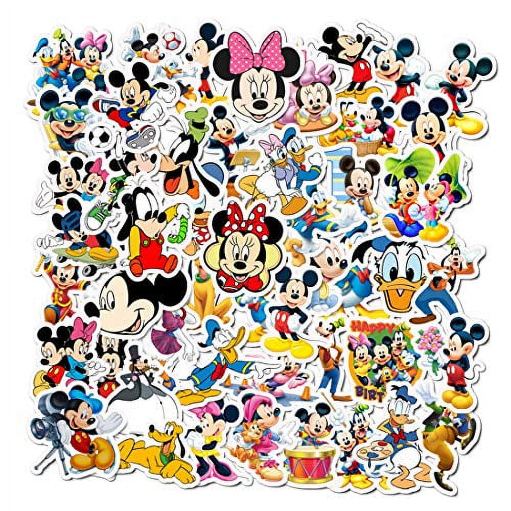 50Pcs Hot Disney Mickey Stickers for Water Bottle Cup Laptop