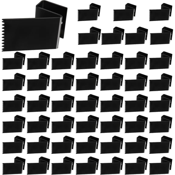 50Pcs Hurricane Window Clips for Plywood, Hurricane Clips Fit 1/2 Inch Thick Reusable Storm Carbon Steel Window Clips for Hurricane Shutters Window Protection Panels