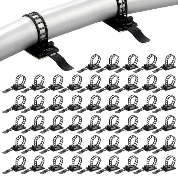 50Pcs Industrial Strength Adjustable Cord Cable Management Reusable ...
