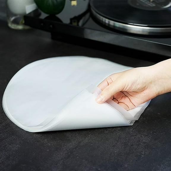 50Pcs LP Inner Sleeves Anti Static Round Bottom 12" Anti -static Record Sleeves Inner Cover Invest In Vinyl