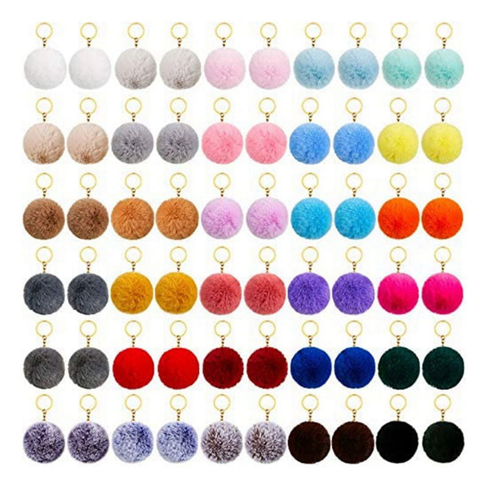 Touchy Style Cute Sleeping Doll Fur Key Chain Car Keychain Pom-Pom Curly Hair Doll Plush Ball Doll Bag Charm Cute Car Key Ring Jewelry Gray / 13 cm