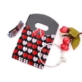 thumbnail image 1 of 50Pcs/Lot 9x15cm Multi Designs With Handle Small Plastic Bag For Jewelry Display Earrings Christmas Gift Organizer Packaging Bag White Red Heart-5 9X15cm, 1 of 6