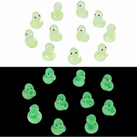 50Pcs Luminous Snake Figurines Mini Resin Animals Figures Glow in The Dark Tiny Snake for DIY Dollhouse Garden Micro Landscape Aquarium Decorations DIY Crafts Home Decor Green