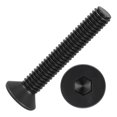 50Pcs[M4-0.7x25] Flat Head Socket Cap Screw Countersunk Bolt - Walmart.com
