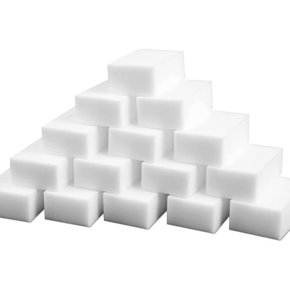 WETLA 50Pcs Magic Sponge Eraser Long Lasting Cleaning Sponges in Bulk - Multi Surface Power Scrubber Foam Cleaning Pads - Bathtub, Floor, Baseboard, Bathroom, Wall Cleaner