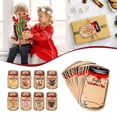 thumbnail image 1 of 50Pcs Mason Jar Valentine Cards with Bags & Ties, 5.9x3.5 Inch Kraft Paper Candy Holders. DIY Heart Window Treat Gift Tags for Kids School Classroom Exchange, Rustic Party Favors, 1 of 9