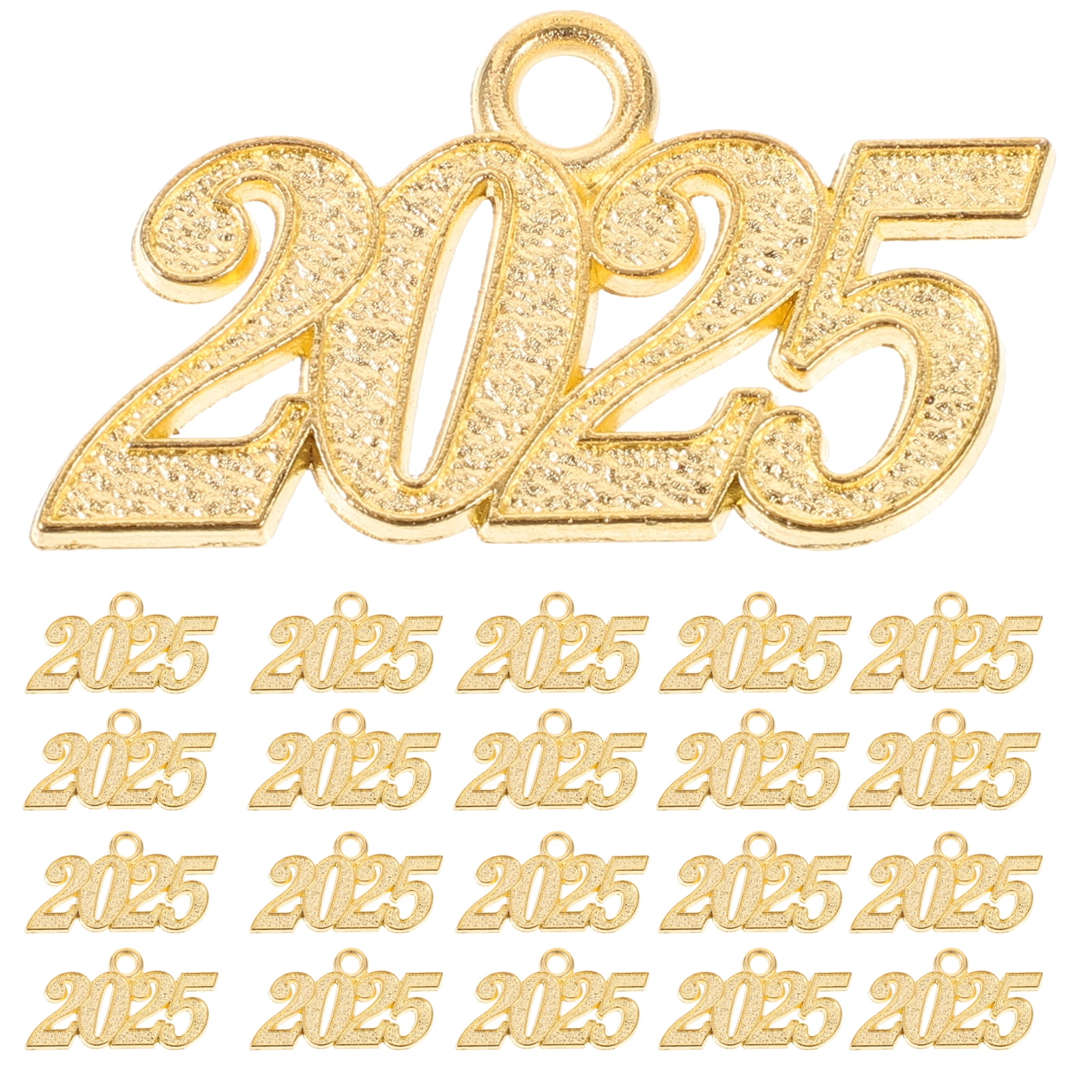 50Pcs Metal 2025 Charms Graduation Earrings Charms Graduation Hat