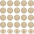 thumbnail image 1 of 50Pcs Metal Blazer Buttons 0.87 Inch Flat Round Alloy Buttons Vintage Suits Button Set for Blazer Suits Coats Uniform and Jacket - Light Gold, 1 of 6