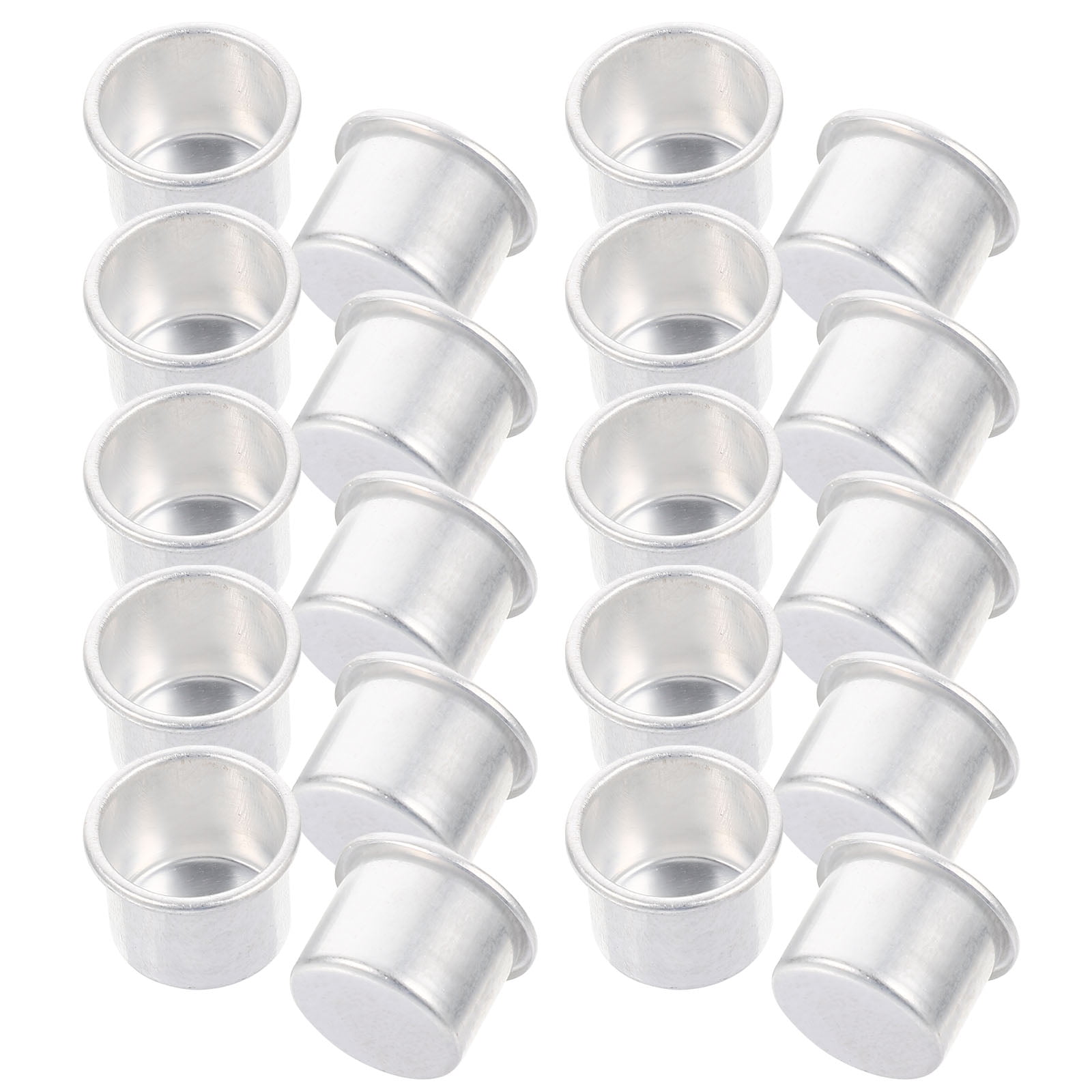 50Pcs Metal Candle Inserts Candlestick Holder Cup Aluminum Metal Candle