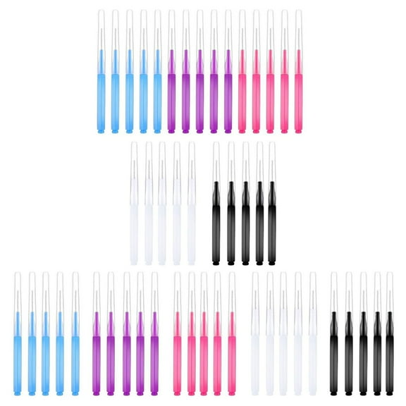 50Pcs Micros Eyebrow Brush,Eyelash Comb Brush with Caps,Multifunctional Brow Lamination Brush for Eyelash Extensions