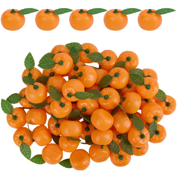 50Pcs Mini Artificial Oranges Bulk Fruit Decor Realistic Simulation Orange Lifelike Decorative Fruits