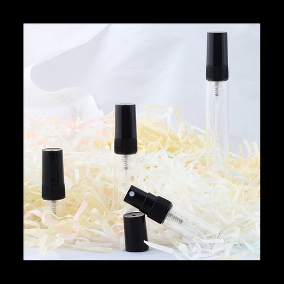 50Pcs Mini Portable Glass Perfume Bottle Travel Size Empty Perfume Glass Bottles(2Ml),50 x Spray Bottles,clear