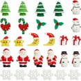 thumbnail image 1 of 50Pcs Miniature Christmas Figurines Mini Snowman Santa Claus Xmas Tree Candy Cane Snowflake Tiny Christmas Ornaments Resin Christmas Miniatures, 1 of 5
